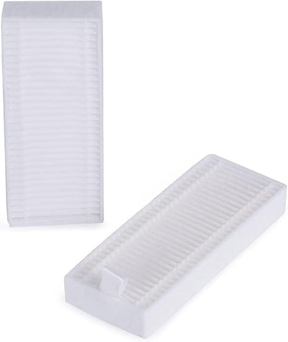Replacement Parts Accessories Compatible with Coredy R380 1700Pa, R300 Robot Vacuum Cleaner 1400Pa 10 Filters