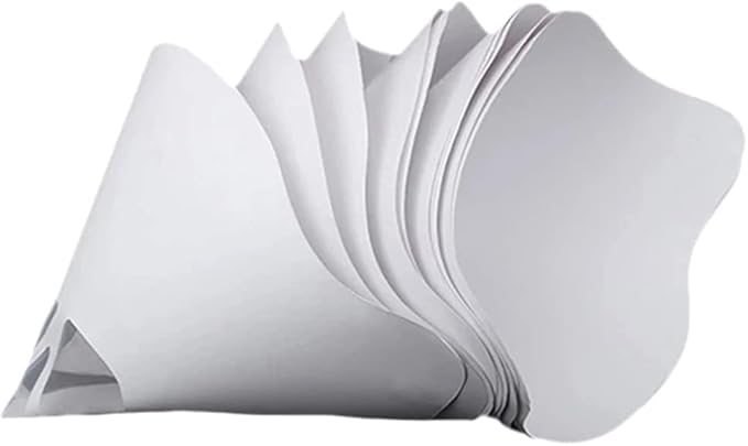 50Pieces 3D Printer Filter Resin Filter White Paper Cup 3D Printer Thicker Funnel Photocuring Consumables White