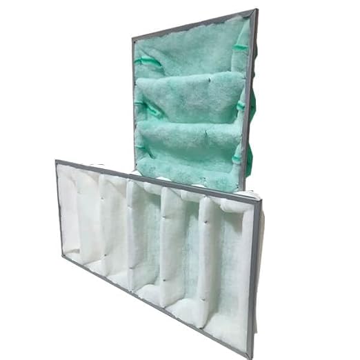 Blowtherm Air Filter, 23.25 x 47 x 8 inches, 6 Pocket Prefilter and Exhaust Bag, Pack of 2