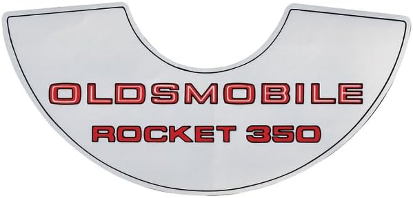 OER Rocket 350 4BBL Large Air Cleaner Decal Fits 1967-1972 Olds Cutlass and 442 Models