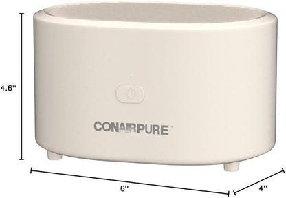 Conair Portable Small Air Purifier, Rechargeable Corded/Cordless, HEPA Air Filter, Allergy Relief, Dust, Pollen, Odor Control, Bedroom, Dorm Room, Small Room