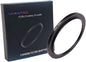 YAMAFOO 58mm to 67mm Step-Up Ring/Step Down Rings Filter Adapter for All Brands UV ND CPL Metal Ring Step-Up Rings Adapter Filter,Black (58-67)