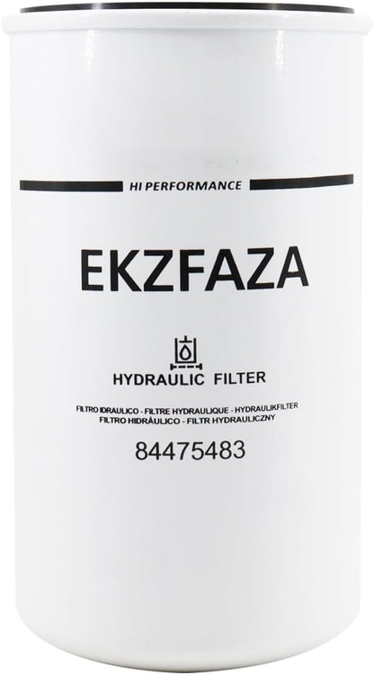 84475483 Hydraulic Oil Filter Replaces 87300043 Compatible with Holland TC18 TC21D TC23DA TC24D TC25 TC26DA TC29 TC30 TC31DA Tractor