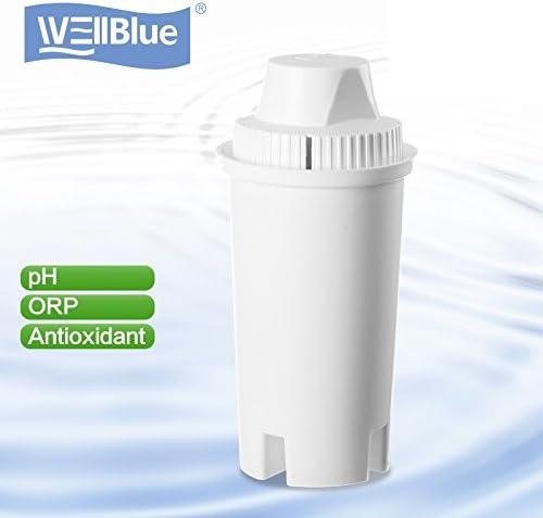 3 Pack Drop In Brita Style Alkaline Water Filter Replacement 7 Stage Mineral Water Filter.Works With Wellblue, Brita Style Pitchers & Dispensers (3 Pack)