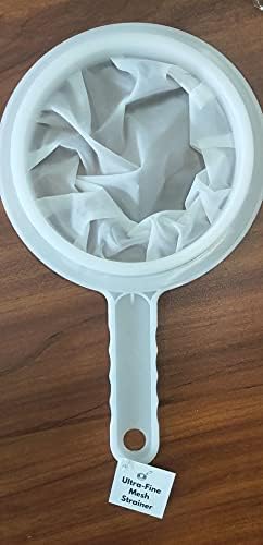 Kitchen Ultra-Fine Nylon Mesh Strainer I Plastic Sieve Fine Mesh Filter Spoon For Soy Milk Coffee Filter Milk Yogurt Juice Kefir Honey Wine coladores de cocina Kitchen Gadgets (200 Mesh)
