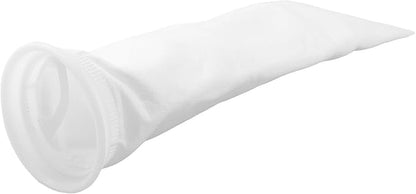 Filter Bag PP Non-Woven for Treatment, 25µm 50µm 100µm 150µm, Reusable Thermal Fixed Wool Monofilament Fabric, White Ø 105 mm x 380 mm(25um-3pcs)