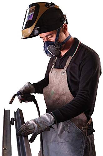 GVS SPR457 Elipse P100 Dust Half Mask Respirator with replaceable and reusable filters included, blue, m/l size