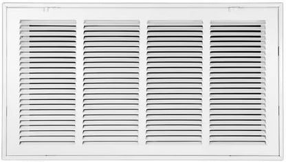 Venti Air 24" X 12" Steel Return Air Filter Grille with MERV 11 Filter Pre-Installed - Removable Face/Door for 1 inch Filters - HVAC Duct Cover Grill [Outer Dimension: 26.5"W X 14.5" H]