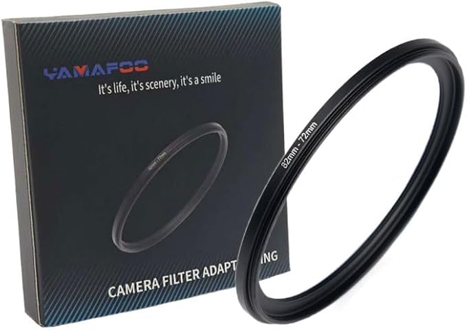 82mm to 72mm Step-up Adapter Rings,Black,Step Up Ring,Step-Down Rings Filter Ring Adapter,for All Brands of DSLR Camera Lens UV ND CPL Stepping Rings Step Down Rings Filter Adapter