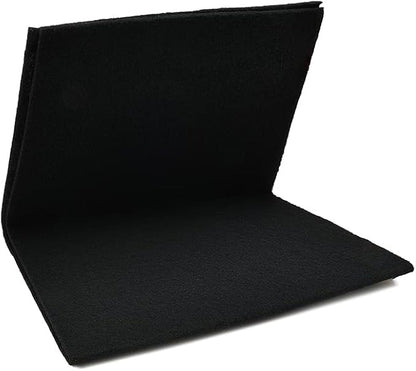 Cut-to-Fit Activated Carbon Filter Sheet Charcoal Air Vent Filters Pad Black Range Hood AC Replacement Fabric Filter 2 Pack 16" x 48" x 0.125"