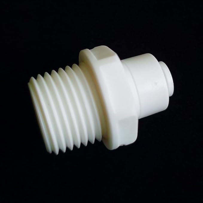 YZM 1/2" Male Thread x 1/4" OD tube Quick Connector fittings Water Purifiers Filters Reverse Osmosis Systems accessories set of 5.