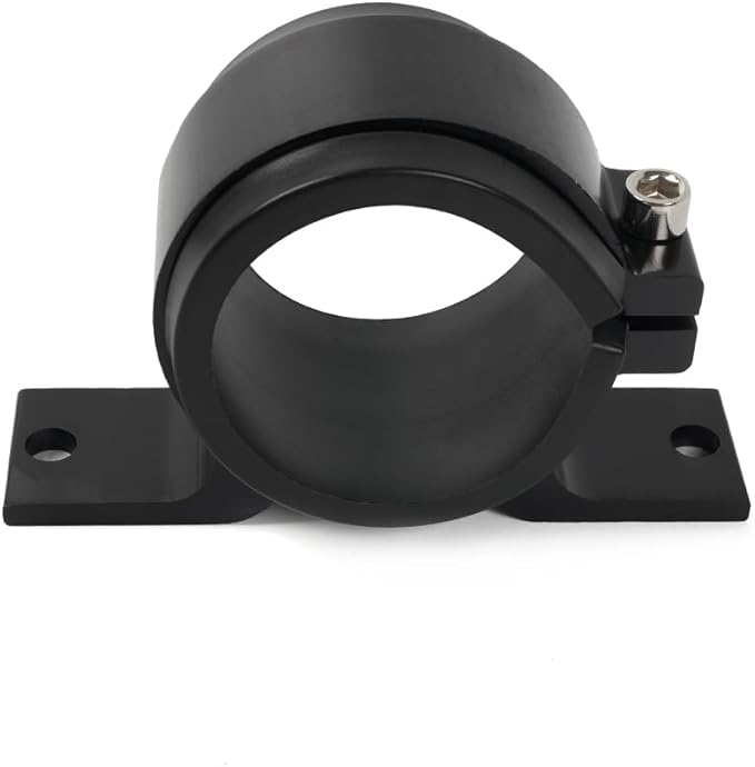 BARTOO 50mm Fuel Filter Mounting Bracket, Fuel Pump Clamp Holder for car Oil/Fuel/Gas Pump(Black Bracket, 50mm)
