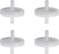 FERRODAY 5/16 Barbed Air Line Filter [4 PCS]- Sanitary Air Filter Air Line Fittings for Beer Brew Keg Air Filter for Homebrew White Air Filter for Fish Tank Translucent Plastic Gas Line Fitting