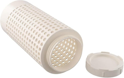 PVC Insect Composting Bin With Screw Lid For Garden Kitchen Waste Processing Outdoor Raised Bed Plant Container Decompose Filter System Educational Tool White 12x6x6 Inches(1pcs)