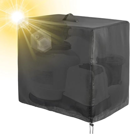 Sand Filter Cover - Easy Install Waterproof Housing, Heavy Duty Pool Strainer Shield, Outdoor Equipment Protector, Weather Resistant Enclosure | Secure Filtration Safety for Debris Removal Pet Safety