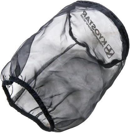 KYOSTAR Universal Air Filter Cover for Car Cold Air Intake Systems, Flexible Air Filter Sock for Cone High Flow Air Filter, Dustproof Washable High-Flow Air Cleaner Wrap, 5.9" Height & 6.1" Diameter.