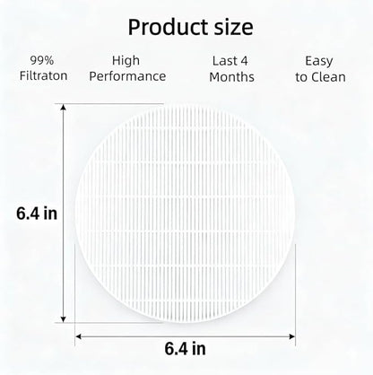 4 Pack Nail Dust Collector Replacement Filter, Compatible with MelodySusie HPro & SProR, Reusable Filters for Nail Dust Vacuum Machine, Round Shape