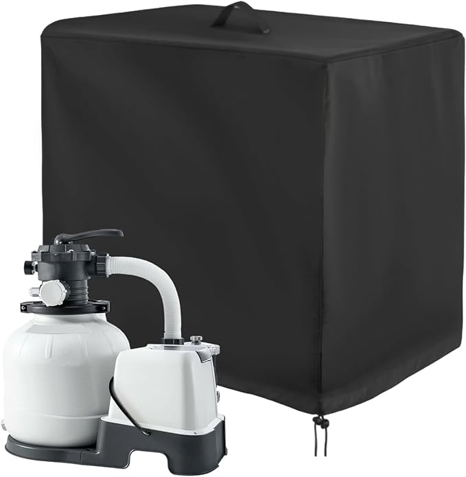 Pump Cover - Anti-Uv Ground Shelter | Outdoor Pool Filterr Box Enclosure, Sands Filters Protection Enclosure, Oxford Fabric Pools Filter Cover for Sand Filtter, Protects Fro