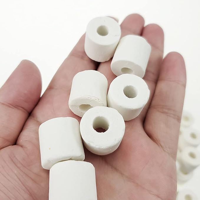 Aquarium Ceramic Ring 420g Bio Ceramic Media Ring for Aquarium Filter Replacement Biological Material Remover for Aquarium Fish Tank Pond Filter