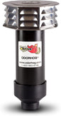 OdorHog Metal Cap Slip On Vent Stack Pipe Filter 1.5" Black ABS, Removes Outdoor and Sewer Odor Problems (1.5-inch)