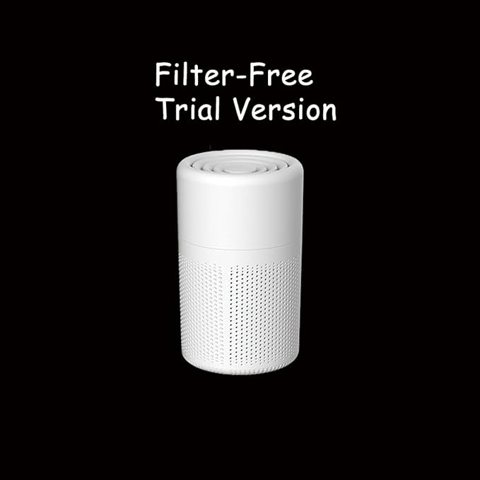 Filter Portable Purifier for home with USB Type C Cable，portabilitysmall air purifier，3-Stage Filtration System and Quiet Air Cleaner With Night Light，for Smokers Pollen Pets Dust Office，Aromatherapy