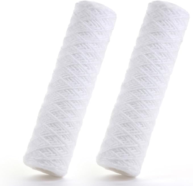 Smart Pack, GE FXWSC Compatible Universal Whole House Sediment String Wound Water Filter Cartridge - 10 micron