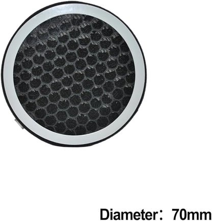HEPA and Activated Carbon Composite Air Filter for PVC Pipes, Designed to Capture Smoke, Dust, and Harmful Particles in Air Outlet Systems (70mm)