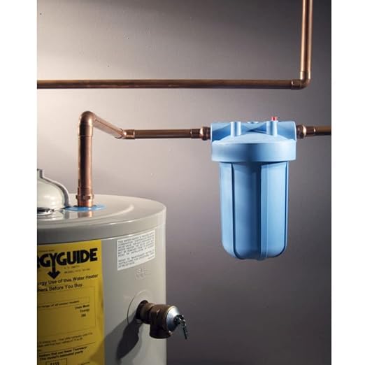 Culligan HD-950A Whole-House Heavy Duty 1" Inlet/(Outlet Water Filtration Housing, Blue