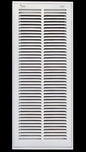 HVAC Premium 10 x 32 Duct Opening Steel Return Air Filter Grille, for 1-inch Filter, Removable Door, Flat Stamped HVAC Vent Cover Grille, Outer Dimensions 12.5 x 34.5
