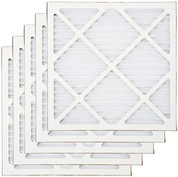BlueDri Air Scrubber Stage 1 Protective Pre Filter for Air Purifiers Negative Air Machine, Water Damage Restoration Equipment, Construction Debris (5-Pack), White (AS-PF)