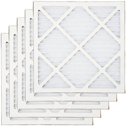 BlueDri Air Scrubber Stage 1 Protective Pre Filter for Air Purifiers Negative Air Machine, Water Damage Restoration Equipment, Construction Debris (5-Pack), White (AS-PF)