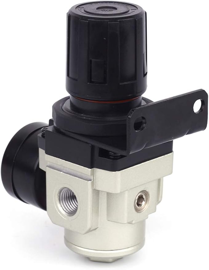 SNS AR3000-N02 Female Thread 1/4 NPT Air Pressure Regulator 0-150 PSI Adjustable,Bracket,Gauge