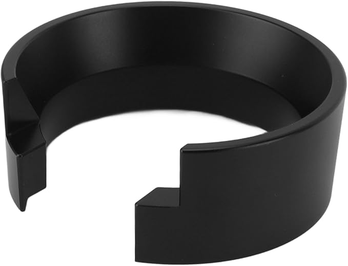 58mm Espresso Dosing Funnel, Lightweight Aluminum Espresso Funnel, 58mm Dosing Funnel, Replacement for Espresso Machine Portafilter (Black)