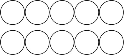 10-pack Water Filter O-rings, 5.51 Inch Sealing Gaskets for 151122 Housing, Rubber Replacement Parts for Large Filtration Systems, Flexible Leakproof, 1-set