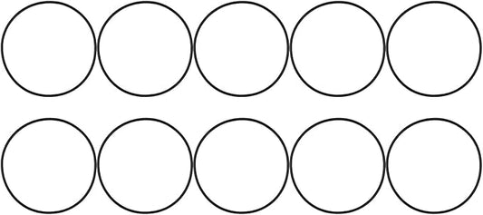 10-pack Water Filter O-rings, 5.51 Inch Sealing Gaskets for 151122 Housing, Rubber Replacement Parts for Large Filtration Systems, Flexible Leakproof, 1-set