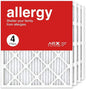 AIRX FILTERS WICKED CLEAN AIR. 20x25x1 Air Filter MERV 11 Pleated HVAC AC Furnace Air Filter, Allergy 4-Pack, Made in the USA