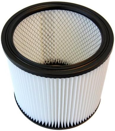 HQRP 2-Pack Standard Cartridge Filter Replacement for Shop-Vac 90304 90350 90333 Washable H12 0.3 Micron Pleated for Wet Dry Vacuum, 5 Gallon+