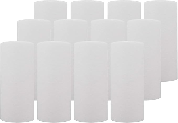 Tier1 20 Micron 10 Inch x 4.5 Inch | 12-Pack Spun Wound Polypropylene Whole House Sediment Water Filter Replacement Cartridge | Compatible with SDC-45-1020, FPMB-BB20-10, P20-10BB, Home Water Filter