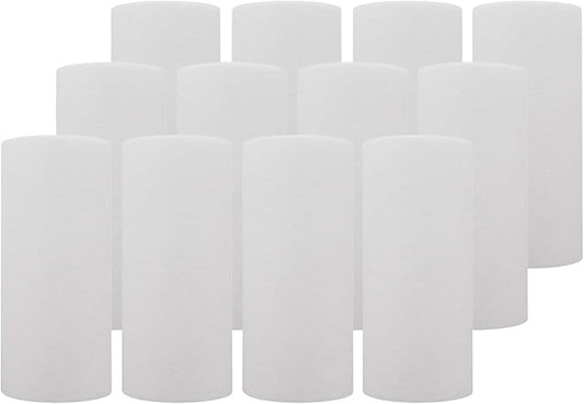 Tier1 20 Micron 10 Inch x 4.5 Inch | 12-Pack Spun Wound Polypropylene Whole House Sediment Water Filter Replacement Cartridge | Compatible with SDC-45-1020, FPMB-BB20-10, P20-10BB, Home Water Filter