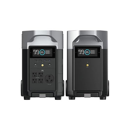 EF ECOFLOW 7.2kWh Portable Power Station: DELTA Pro with Extra Battery, 120V Lifepo4 Battery Backup with Expandable Capacity, Solar Generator for Home Use, Power Outage, Camping, RV, Emergencies