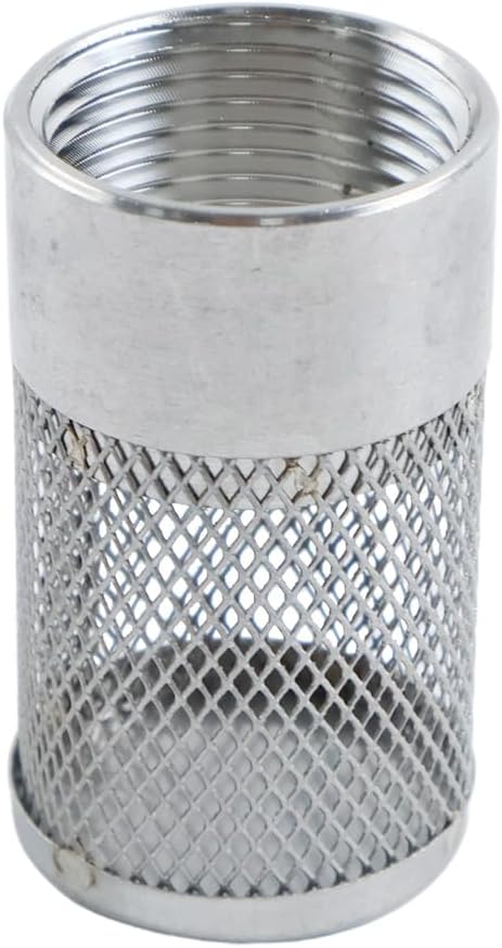 Dia Hose Inlet Suction Strainer Filter, Stainless Steel Water Pump Filter for Garden Irrigation, High Pressure Water Pump, Sprayer & Plumbing Systems (30mm)