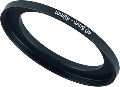 40.5mm to 49mm Step Up Ring Filter Adapter Black Metal Step up Adapter Rings Compatible with All Brand UV CPL ND Camera Lens Filter Step Down Ring (40.5mm-49mm)
