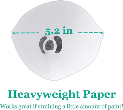 100pcs 190 Micron Paint Strainer, Paint Filter for Latex Paint, Paint Sprayer, Airbursh Artist, Resin Filtering