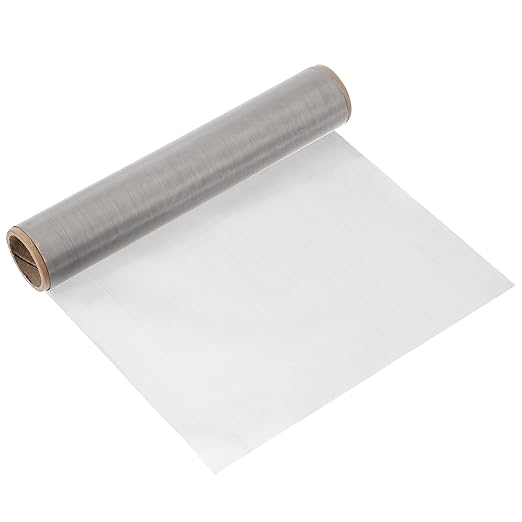 uxcell 400 Mesh 39" x 10" Woven Wire Mesh, 316 Stainless Steel Air Vent Filter Screen, Window Screen Mesh for DIY Projects Vents Cover Filtration Animals Fence