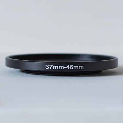 37-46mm Metal Step-Up/Down Ring Adapter Compatible with Mirrorless Cameras DSLR Lens, UV CPL ND Filter Thread Converter, Black (37-46)