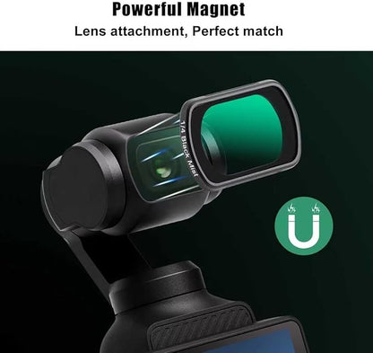 GREEN.L Magnetic Black Mist Filter for DJI Osmo Pocket 3, 1/4 Strength Cinematic Pro-Mist Effect, Ultra-Thin, Multi-Coated, HD Optical Glass