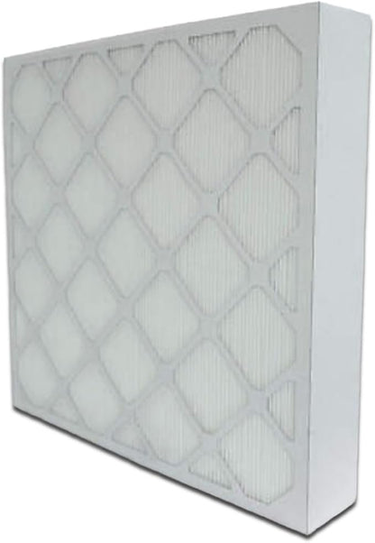 16x25x1 Mini-Pleat Synthetic Panel Air Filter – 1” Beverage Board Frame – MERV 15 ASHRAE 52.2 – High-Efficiency HVAC Filter for Commercial, Industrial, Residential – (Pack of 12)