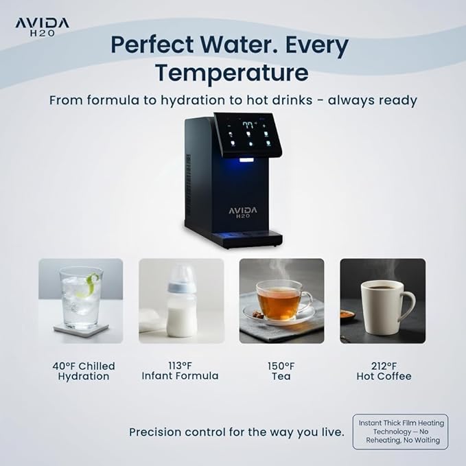 Bottleless Water Dispenser - Instant Hot and Cold Water Dispenser for Countertop W Full Installation Kit, Quiet Multi-Stage Filtration + UV Sterilization & Touchscreen Design, 2026 Ultra