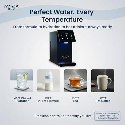 Bottleless Water Dispenser - Instant Hot and Cold Water Dispenser for Countertop W Full Installation Kit, Quiet Multi-Stage Filtration + UV Sterilization & Touchscreen Design, 2026 Ultra