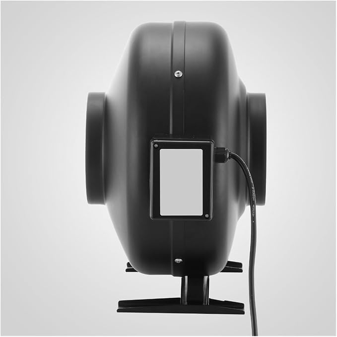 6" Inline Exhaust Fan Carbon Filter Kit Air Blower Scrubber Odor Control Wide Application